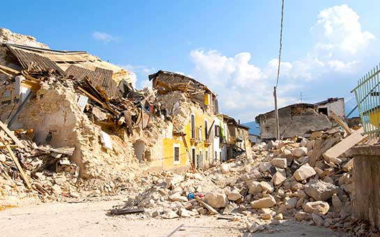 Terremotos y seguro de viaje